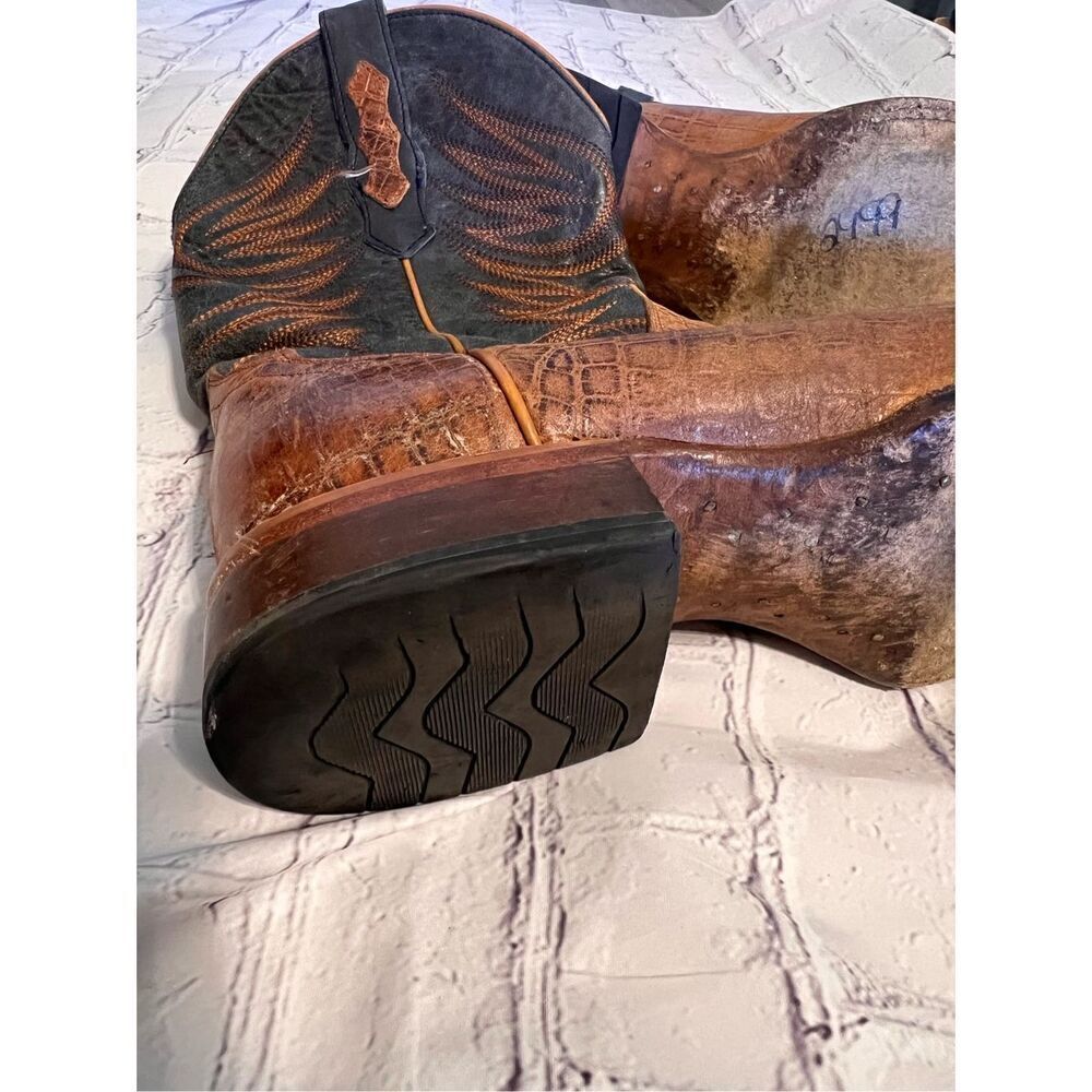 Cody James Size 9D Two Tone Brown Western Boots Cowbo Rodeo Ranch Farm Workwear - Picture 7 of 16